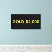 Toile Célébration du marché de l'or à 4 000 $ (Insitu (Plancher de Bois))