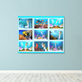 Toile Célèbre Collage De Sirène. (Insitu (Plancher de Bois))