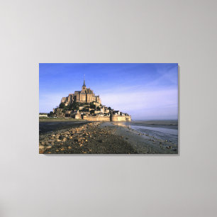 Toile Célèbre forteresse de l'île du Mont St. Michel en