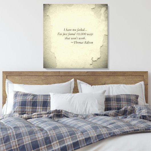 Toile Célèbre Thomas Edison Citation Inspiration pour la (Insitu(Chambre))