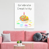 Toile Célébrer la créativité Cupcake (Insitu(Salon))