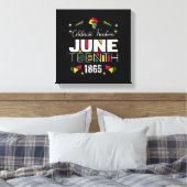 Toile Célébrer la liberté JUNETEENTH 1865 Histoire noire (Insitu(Chambre))