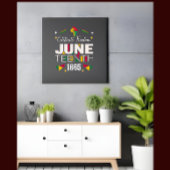 Toile Célébrer la liberté JUNETEENTH 1865 Histoire noire