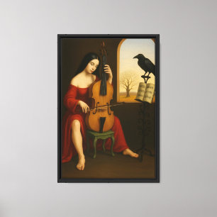 Toile Célèliste Femme Fragmentée Canvas Mur Art