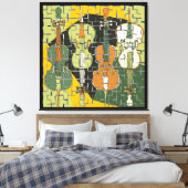 Toile Célélos brisés Tons de la Terre (Insitu(Chambre))