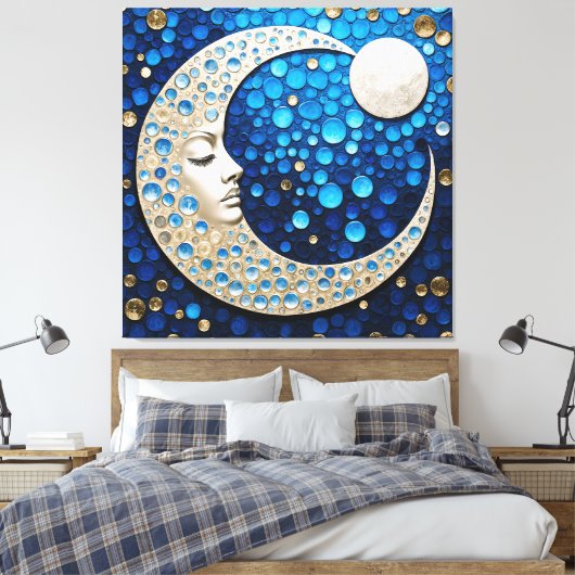 Toile Celeste : Femme dans la lune (Insitu(Chambre))