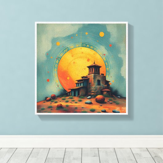 Toile Celestial Fortress (Insitu (Plancher de Bois))