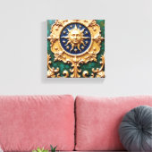 Toile Celestial Golden Sun Plaque (Insitu(Salon))