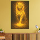 Toile Celestial Golden White Tiger – Ascending Divine Au (Insitu(Salon))