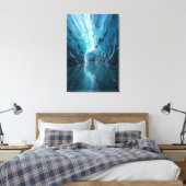 Toile Celestial Ice Cave -Sapphire Blue Abstract Realism (Insitu(Chambre))