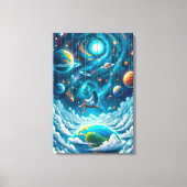 Toile Celestial Swing: Dreaming Above Earth Print (Recto)