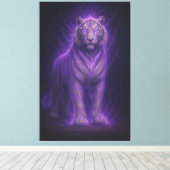 Toile Celestial Thunder Purple White Tiger – High-End Fa (Insitu (Plancher de Bois))