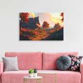 Toile Celestial Village (Insitu(Salon))