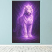 Toile Celestial White Tiger – Violet Spirit Ascension (Insitu (Plancher de Bois))
