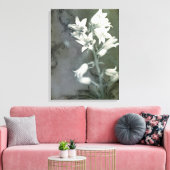 Toile Cellules bleues en noir et blanc (Insitu(Salon))