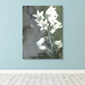 Toile Cellules bleues en noir et blanc (Insitu (Plancher de Bois))