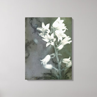 Toile Cellules bleues en noir et blanc