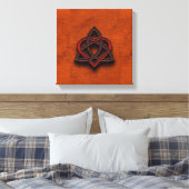Toile Céltic Knotwork Valentine Heart Canvas Texture 1 (Insitu(Chambre))