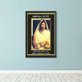 Toile Cène Divine : Casser Le Pain Avec Jésus (Insitu (Plancher de Bois))