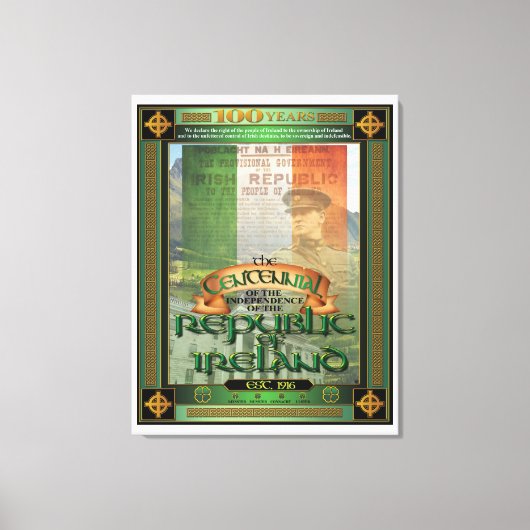 Toile Centenaire de la République d'Irlande. (Recto)