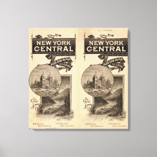 Toile Central de New York et chemin de fer du fleuve