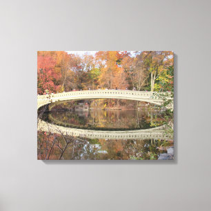 Toile Central Park - Bow Bridge - Canvas d'automne Impri
