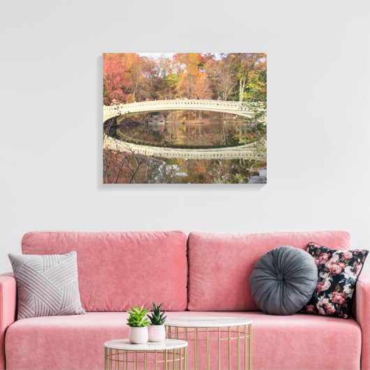 Toile Central Park - Bow Bridge - Canvas d'automne Impri (Insitu(Salon))