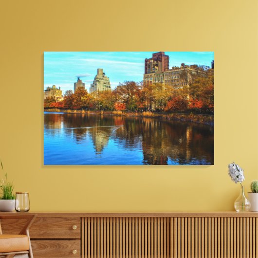Toile Central Park Skyline en automne (Insitu(Salon))