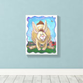 Toile Centre de la fête du lapin (Insitu (Plancher de Bois))