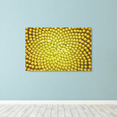 Toile Centre de tournesol géant (Helianthus annuus) (Insitu (Plancher de Bois))