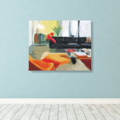 Toile Centre du siècle moderne Salon Rétro (Insitu (Plancher de Bois))