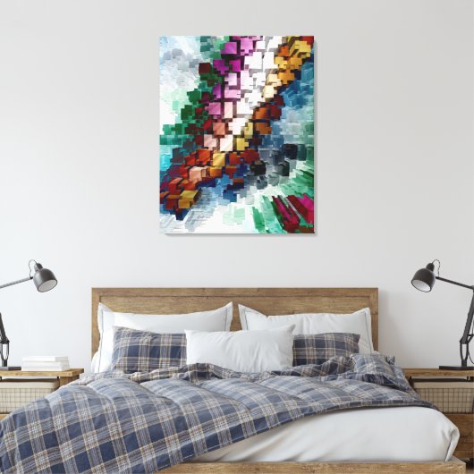 Toile Centré sur le cube (Insitu(Chambre))