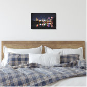 Toile Centre-ville d'Austin Texas Night Skyline Firework (Insitu(Chambre))