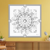 Toile Céramique gris dentelle (Insitu(Salon))