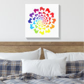 Toile cercle arc-en-ciel (Insitu(Chambre))