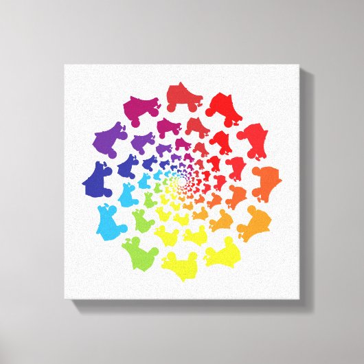 Toile cercle arc-en-ciel (Recto)