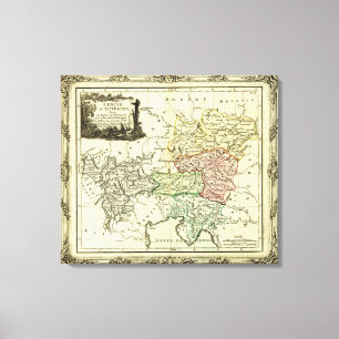 Toile Cercle autrichien de la carte de Saint Empire