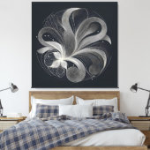 Toile Cercle de flux en filigrane (Insitu(Chambre))