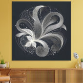 Toile Cercle de flux en filigrane (Insitu(Salon))