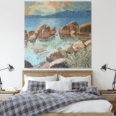 Toile Cercle de Stones Lake Tahoe Impressionnisme (Insitu(Chambre))