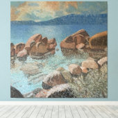 Toile Cercle de Stones Lake Tahoe Impressionnisme (Insitu (Plancher de Bois))