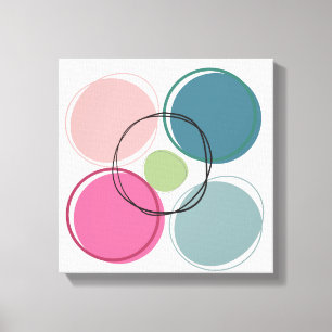 Toile Cercle esthétique - Art Abstrait Moderne Mur en To