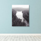 Toile Cercle fluvial (Insitu (Plancher de Bois))