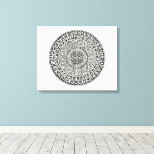 Toile Cercle Mandala (Insitu (Plancher de Bois))