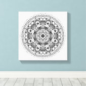 Toile Cercle Mandala 6 (Insitu (Plancher de Bois))