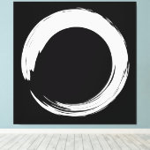 Toile Cercle Zen Enso (Insitu (Plancher de Bois))