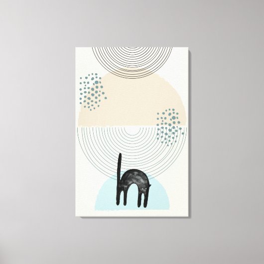 Toile Cercles Abstraits Cat 4 Canvas Imprimer (Recto)