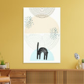 Toile Cercles Abstraits Cat 4 Canvas Imprimer (Insitu(Salon))