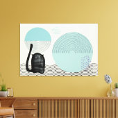 Toile Cercles Abstraits Cat 8 Canvas Imprimer (Insitu(Salon))