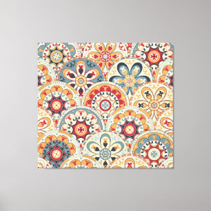 Toile Cercles Abstraits : Papier peint couleur tendance